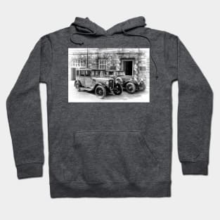 Austin Six and Invicta Cars - black and white Hoodie